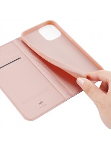 Dux Ducis Skin Pro Holster Flip Cover for iPhone 14 / 13 pink
