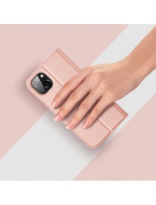 Dux Ducis Skin Pro Holster Flip Cover for iPhone 14 / 13 pink
