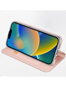 Dux Ducis Skin Pro Holster Flip Cover for iPhone 14 / 13 pink