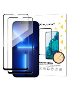 Tempered glass with Case Friendly frame iPhone 14, iPhone 13 Pro / iPhone 13 black