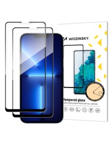 Tempered glass with Case Friendly frame iPhone 14, iPhone 13 Pro / iPhone 13 black