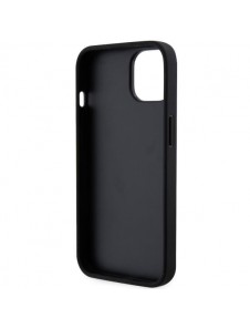 Karl Lagerfeld iPhone 14 6.1" hardcase silver/silver Saffiano Karl & Choupette