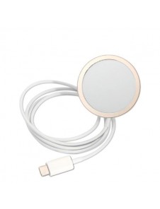Set Guess Case+ Charger iPhone 14 6.1" white/white hard case Marble MagSafe