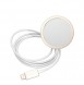 Set Guess Case+ Charger iPhone 14 6.1" white/white hard case Marble MagSafe