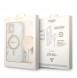 Set Guess Case+ Charger iPhone 14 6.1" white/white hard case Marble MagSafe