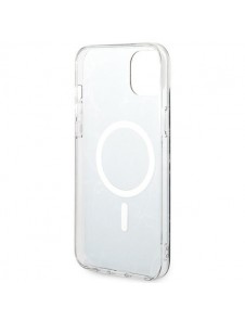 Set Guess GUBPP14SHMEACSK Case+ Charger iPhone 14 6.1" black/black hard case Marble MagSafe