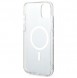 Set Guess GUBPP14SHMEACSK Case+ Charger iPhone 14 6.1" black/black hard case Marble MagSafe