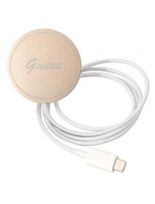 Set Guess GUBPP14SHMEACSK Case+ Charger iPhone 14 6.1" black/black hard case Marble MagSafe