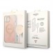 Set Guess Case+ Charger iPhone 14 6.1" pink/pink hard case 4G Print MagSafe