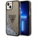 Guess iPhone 14 6.1" black/black hardcase Liquid Glitter Palm Collection