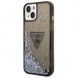 Guess iPhone 14 6.1" black/black hardcase Liquid Glitter Palm Collection