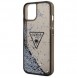Guess iPhone 14 6.1" black/black hardcase Liquid Glitter Palm Collection