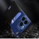Leather Stand Case for iPhone 14 cover card wallet with stand blue