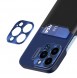 Leather Stand Case for iPhone 14 cover card wallet with stand blue