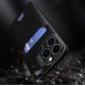 Leather Stand Case case for iPhone 14 cover card wallet with stand black