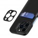 Leather Stand Case case for iPhone 14 cover card wallet with stand black