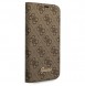 Guess iPhone 14 6.1 "brown / brown book 4G Vintage Gold Logo