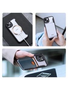 Dux Ducis Skin X Pro case iPhone 14 MagSafe magnetic flip case black