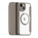 Dux Ducis Skin X Pro case iPhone 14 MagSafe magnetic flip cover beige