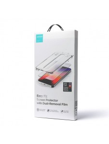 Joyroom Easy Fit Full Screen Tempered Glass with Mounting Stand for iPhone 14