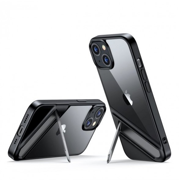 Ugreen LP633 Kickstand Protective Case Hard Cover with Gel Frame and Built-in Stand for iPhone 14