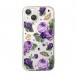 Ringke Fusion Design Armor Case Cover with Gel Frame for iPhone 14 transparent (Purple rose)