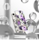 Ringke Fusion Design Armor Case Cover with Gel Frame for iPhone 14 transparent (Purple rose)