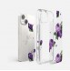 Ringke Fusion Design Armor Case Cover with Gel Frame for iPhone 14 transparent (Purple rose)