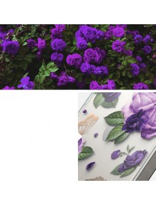 Ringke Fusion Design Armor Case Cover with Gel Frame for iPhone 14 transparent (Purple rose)
