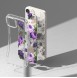 Ringke Fusion Design Armor Case Cover with Gel Frame for iPhone 14 transparent (Purple rose)