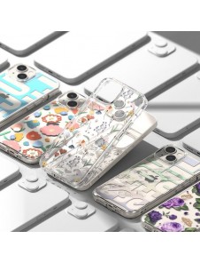 Ringke Fusion Design Armored Sleeve Cover with Gel Frame for iPhone 14 transparent