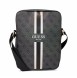 Guess PU 4G Printed Stripes Tablet Bag 10" Black