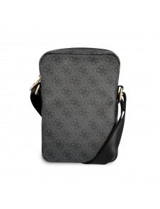 Guess PU 4G Printed Stripes Tablet Bag 10" Black