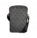 Guess PU 4G Printed Stripes Tablet Bag 10" Black