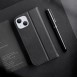 Dux Ducis Hivo Leather Flip Cover Genuine Leather Wallet for Cards and Documents iPhone 14 Black