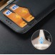 Dux Ducis Hivo Leather Flip Cover Genuine Leather Wallet for Cards and Documents iPhone 14 Black