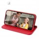 Dux Ducis Hivo Leather Flip Cover Genuine Leather Wallet for Cards and Documents iPhone 14 Red