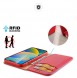 Dux Ducis Hivo Leather Flip Cover Genuine Leather Wallet for Cards and Documents iPhone 14 Red