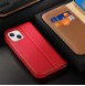 Dux Ducis Hivo Leather Flip Cover Genuine Leather Wallet for Cards and Documents iPhone 14 Red