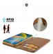 Dux Ducis Hivo Leather Flip Cover Genuine Leather Wallet for Cards and Documents iPhone 14 Brown