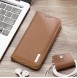 Dux Ducis Hivo Leather Flip Cover Genuine Leather Wallet for Cards and Documents iPhone 14 Brown