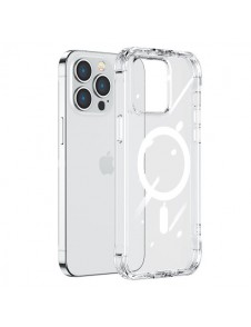 Joyroom Magnetic Defender Case for iPhone 14 Armored Case with Hooks Stand Clear