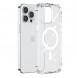 Joyroom Magnetic Defender Case for iPhone 14 Armored Case with Hooks Stand Clear