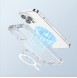 Joyroom Magnetic Defender Case for iPhone 14 Armored Case with Hooks Stand Clear