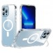 Joyroom Magnetic Defender Case for iPhone 14 Armored Case with Hooks Stand Clear