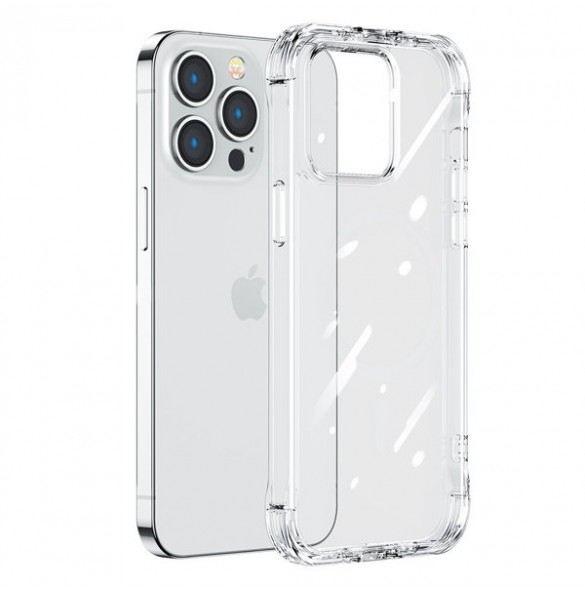Joyroom Defender Series Case Cover for iPhone 14 Armored Hook Cover Stand Clear