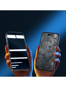 Joyroom Knight 2.5D Privacy TG Tempered Glass for iPhone 14 with Anti-Spy Filter Full Screen with Frame Transparent
