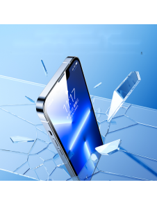 Joyroom Knight glass for iPhone 14 with mounting kit transparent