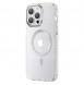 Kingxbar PQY Ice Crystal Series magnetic case for iPhone 14 MagSafe silver