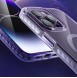 Kingxbar PQY Ice Crystal Series magnetic case for iPhone 14 MagSafe silver